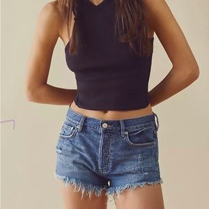 Free people jean shorts nwt